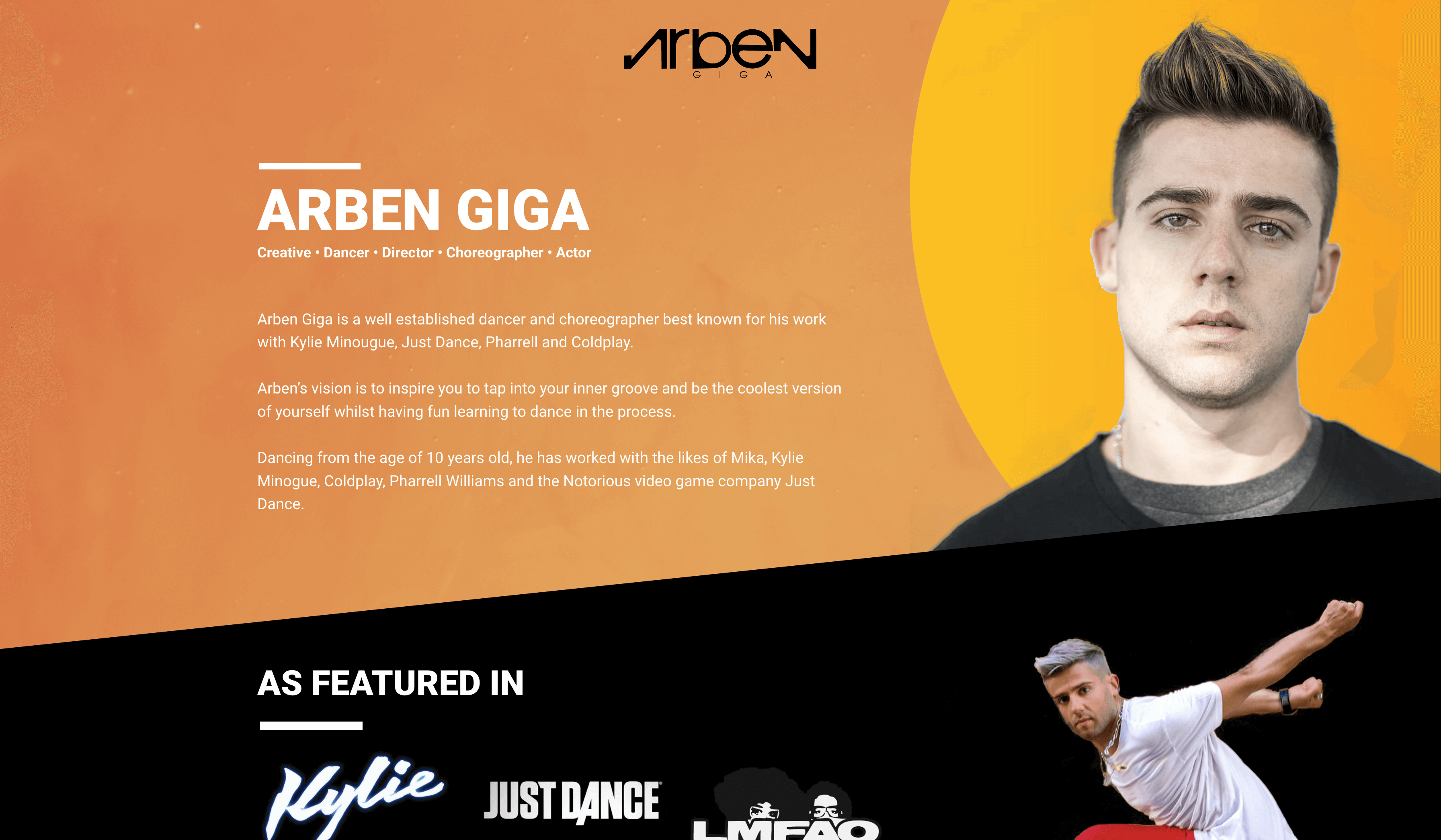Arben Giga Landing Page Project